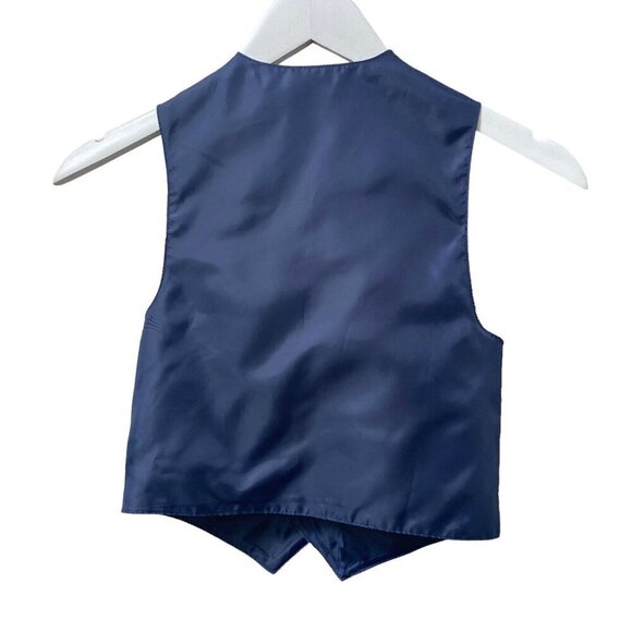 NAUTICA Boys Vest Size 5 Blue Linen Blend - Picture 3 of 9